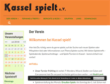 Tablet Screenshot of kassel-spielt.de